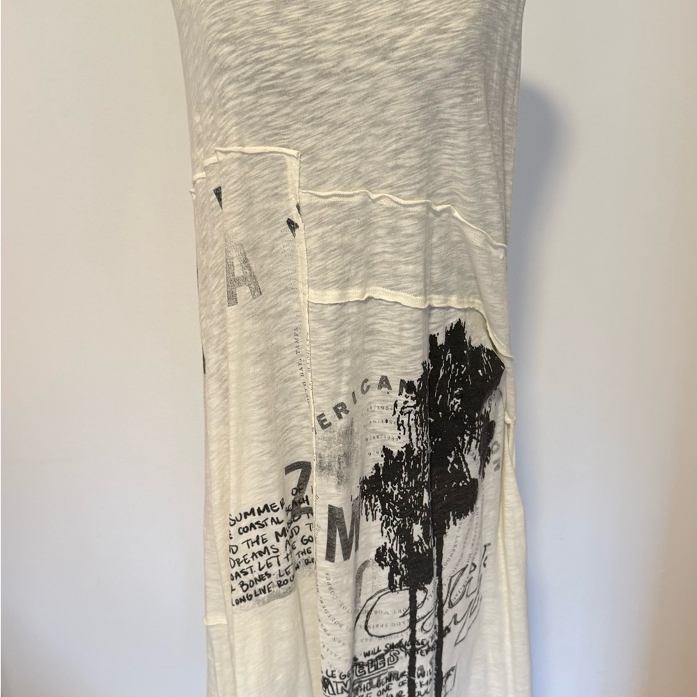 Free People Black and Cream Swim Coverup